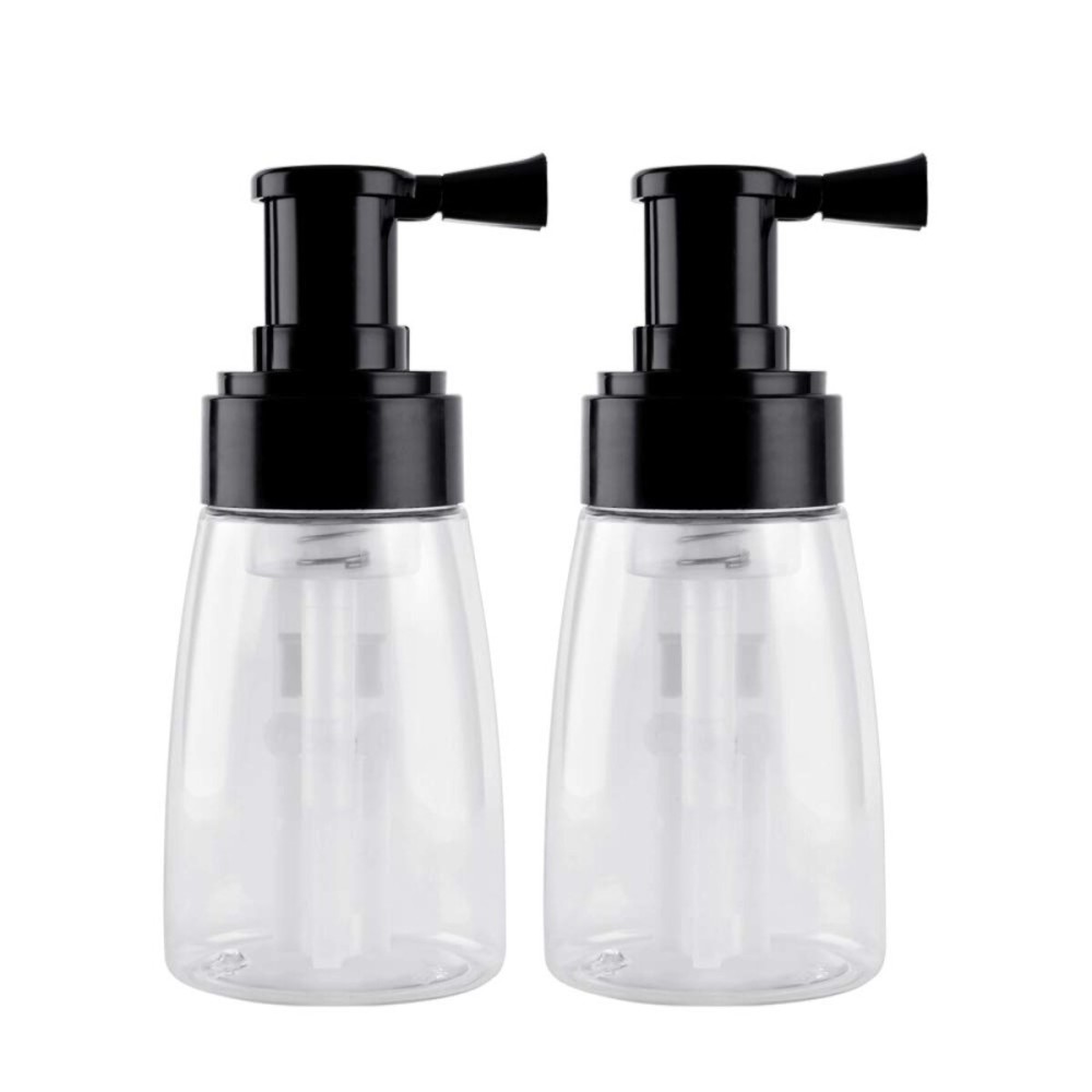 2 PiecesBarber Powder Spray Bottle, Empty Powder Travel Cosmetics Blower, Refillable Hair Fiber Applicator for Hair Salon, Home, Beauty (140ml+140ml) 2 PiecesBarber Powder Spray Bottle, Empty Powder Travel Cosmetics Blower, Refillable Hair Fiber Applicator for Hair Salon, Home, Beauty (140ml+140ml)