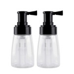 2 PiecesBarber Powder Spray Bottle, Empty Powder Travel Cosmetics Blower, Refillable Hair Fiber Applicator for Hair Salon, Home, Beauty (140ml+140ml)