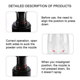 2 PiecesBarber Powder Spray Bottle, Empty Powder Travel Cosmetics Blower, Refillable Hair Fiber Applicator for Hair Salon, Home, Beauty (140ml+140ml) 2 PiecesBarber Powder Spray Bottle, Empty Powder Travel Cosmetics Blower, Refillable Hair Fiber Applicator for Hair Salon, Home, Beauty (140ml+140ml)