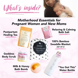 Milky Chic - Celebrating Motherhood Gift Box, Pregnancy Gifts for First Time Moms, Gift for Mothers, Expecting Mother , Gifts for Mommy, New Mom Care Package for Women, Medium Pack