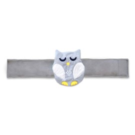 Baby Colic, Gas and Upset Stomach Relief, Baby Heated Tummy Wrap for Newborns - Belly Hugger - Infant Swaddling Belly Belt, Heating Pad with Soothing Warmth for Fussy Infants (Grey-White)