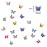 48 Pcs 3D Butterfly Nail Charms, Glitter Clear Butterfly Nail Art Charms, Colorful Charms for Acrylic Nails Art Supplies DIY Crafts Accessories