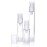 10pcs Airless Pump Press Bottle Empty Plastic Vacuum Lotion Bottles Clear Containers Cosmetics Skincare Travel Size Dispenser (15ml)