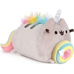 GUND Pusheenicorn Donut Log Rainbow Plush Stuffed Animal Cat, 9.5