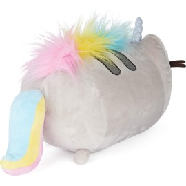 GUND Pusheenicorn Donut Log Rainbow Plush Stuffed Animal Cat, 9.5