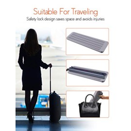 ANGENIL Professional Titanium Flat Iron 1 inch, Hair Straightener and Curler 2 in 1 with Adjustable Temp for All Hair Types, Anti-Static, Dual Voltage Travel Size with Silicone Resistant Mat Pouch