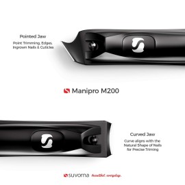 Suvorna Nail Clipper Set with Fingernail Cleaner for Under Nails - Large Nail Cutters for Thick Toenails, Edgy Nail Clipper and Nail File - Nail Clippers for Men and Nail Clippers for Women