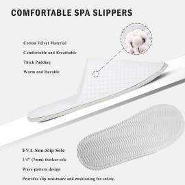 Anmerl 10 Pairs Spa Slippers for Women and Men, Universal Bulk Disposable Hotel Slippers, Non-Slip Washable Breathable Soft Comfortable House Slippers for Guest Wedding Party Travel Anmerl 10 Pairs Spa Slippers for Women and Men, Universal Bulk Disposable Hotel Slippers, Non-Slip Washable Breathable Soft Comfortable House Slippers for Guest Wedding Party Travel