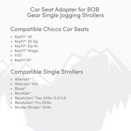 BOB Gear Single Jogging Stroller Adapter for Chicco Infant Car Seats