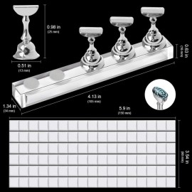Kalolary 2 Set Acrylic Nail Stand for Painting Nails Press On, Fake Nail Tip Holders Magnetic Practice Stands with White 96 Pcs Reusable Adhesive Putty for Nail Art DIY(Silver) Kalolary 2 Set Acrylic Nail Stand for Painting Nails Press On, Fake Nail Tip Holders Magnetic Practice Stands with White 96 Pcs Reusable Adhesive Putty for Nail Art DIY(Silver)