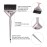 3 Pieces Hair Color Tool Set - Brush Kit for Salon & DIY Hair Coloring (Silver, Rose Gold, Gold)