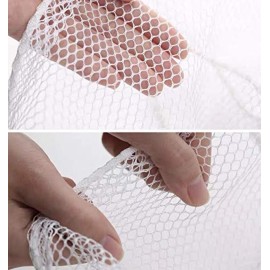 ARAWARA 2 Pks 18 Inch Fan Dust Cover, Pedestal Fan Mesh cover For Baby Children Safe, Washable Reusable, Anti-Dust Cover, Workable for Round fan, 2 White Covers, Home Offie School Restaurant, 18 Inch