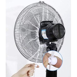 ARAWARA 2 Pks 18 Inch Fan Dust Cover, Pedestal Fan Mesh cover For Baby Children Safe, Washable Reusable, Anti-Dust Cover, Workable for Round fan, 2 White Covers, Home Offie School Restaurant, 18 Inch