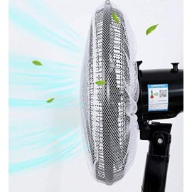 ARAWARA 2 Pks 18 Inch Fan Dust Cover, Pedestal Fan Mesh cover For Baby Children Safe, Washable Reusable, Anti-Dust Cover, Workable for Round fan, 2 White Covers, Home Offie School Restaurant, 18 Inch