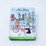 Girls & Women Fashion Elegant New York Souvenir Rectangle Travel Mirror Hand Mirror Cosmetic Makeup Compact Mirror (JMR-270804N)