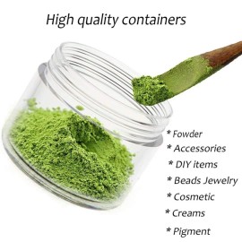 ZEJIA 5 Gram Sample Containers with Lids, Mini Makeup Containers, Empty Plastic Travel Cosmetic Containers with Labels(25 Count, White Lid) ZEJIA 5 Gram Sample Containers with Lids, Mini Makeup Containers, Empty Plastic Travel Cosmetic Containers with Labels(25 Count, White Lid)