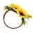 Tieback Daisy Flower Crown Elastic Sunflower Flower Headband Baby Girl Toddler Floral Crown Wreath Newborn Hair Accessories (Sunflower)