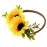 Tieback Daisy Flower Crown Elastic Sunflower Flower Headband Baby Girl Toddler Floral Crown Wreath Newborn Hair Accessories (Sunflower)
