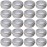 0.5 Ounce Aluminum Tin Jar 15 ml Refillable Containers Clear Top Screw Lid Round Tin Container Bottle 20 Pcs for Cosmetic,Lip Balm, Cream