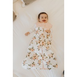 Little Unicorn 12-18 Month Quilted Sleep Sack 2.6 TOG | Soft & Breathable Muslin Cotton for safer sleep | 2 way zipper (Watercolor Roses)