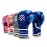 Sanabul Funk Strike Tie Dye Gel Boxing Gloves for Men & Women, Stylish and Protective Kickboxing Muay Thai Gloves for Training Sparring Punching Bag, Blue Swirl 10 oz