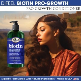 Difeel Pro-Growth Biotin Conditioner for Hair Growth 12 oz. - Conditioner for Thin Hair Difeel Pro-Growth Biotin Conditioner for Hair Growth 12 oz. - Conditioner for Thin Hair