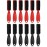 Patelai 12 Pcs Barber Brush Clipper Cleaner Bulk Nylon Barber Blade Cleaning Brush Accessories Cleaning Styling Supplies Hair Trimmer Manicure Tool Duster Fades Men(Black, Red)