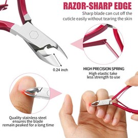 Mudder Nail Clipper False Nails Tip Cutter Set Cuticle Trimmer Nipper with Acrylic Clipper Cuticle Pusher Scraper Stainless Steel Cuticle Remover Manicure Pedicure Tools Kit for Salon Home Art Design Mudder Nail Clipper False Nails Tip Cutter Set Cuticle Trimmer Nipper with Acrylic Clipper Cuticle Pusher Scraper Stainless Steel Cuticle Remover Manicure Pedicure Tools Kit for Salon Home Art Design