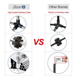 Zicon Portable Tennis Net,Stainless Steel Poles Badminton Net Set Adjustable Height Nylon Net with Carry Bag, for Kids Volleyball, Pickleball,Soccer, Indoor, Outdoor Court, Backyard, Beach, Driveway Zicon Portable Tennis Net,Stainless Steel Poles Badminton Net Set Adjustable Height Nylon Net with Carry Bag, for Kids Volleyball, Pickleball,Soccer, Indoor, Outdoor Court, Backyard, Beach, Driveway