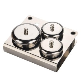 3 Pieces Nail Art Equipment Cup Bowls Stainless Steel Acrylic Liquid Powder Cup Stainless Steel Nail Powder Holder Container with Lids for Nail Art Tools