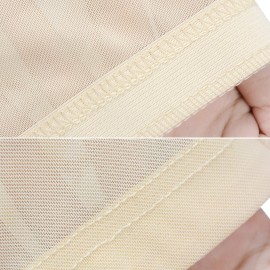 YANTAISIYU 2 Pcs/Lot Mesh Wig Caps with Wide Elastic Band Dome Cap for Wigs Making (Blonde Mesh Cap M)