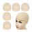 YANTAISIYU 5 Pcs/Lot Blonde Wig Caps Mesh Cap with Wide Elastic Band Stretchable Hairnets Wig Cap for Making Wig Mesh Dome Cap for Wigs (Mesh Cap M)