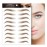 Aaiffey 4D Hair-like Authentic Eyebrows, Brown Imitation Ecological Lazy Natural Tattoo Eyebrow Stickers Waterproof for Woman Makeup Tool 10 Pcs