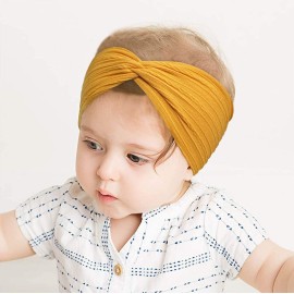 15 Pack Baby Girls Headbands 6Inch Headbands Soft Elastic Nylon Hairbands Hair Accessories for Newborns Infants Toddlers