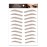 Aaiffey 4D Hair-like Authentic Eyebrows, Brown Imitation Ecological Lazy Natural Tattoo Eyebrow Stickers Waterproof for Woman Makeup Tool 10 Pcs
