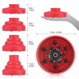 Hot Air Diffuser for Curly Hair, Universal Diffuser, Portable Hair Dryer Attachment Hair Color Care Silicone Folding Hair Dryer Diffuser for Most Hair Dryers Blower Makeup Styling Hot Air Diffuser for Curly Hair, Universal Diffuser, Portable Hair Dryer Attachment Hair Color Care Silicone Folding Hair Dryer Diffuser for Most Hair Dryers Blower Makeup Styling