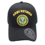 U.S. Army Retired Military Cap Black