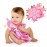 Colorful Baby Taggy Security Blanket Super Soft Appease Towel Cloth Toy Comfort Taggie Blankie with Satin Soothing Toy Pink Nursery Blanket,Best Shower Gift for Newborns Toddlers