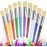 Paint Brushes for Kids, 10 Pcs Big Washable Chubby Toddler Paint Brushes, Easy to Clean & Grip Round and Flat Preschool Paint Brushes with No Shed Bristle for Acrylic Paint, Washable Paint