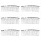 Senkary 10 Pieces Metal Hair Comb Clip Wire Wedding Bridal Veil Combs for Women (30 Teeth, Silver)