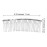 Senkary 10 Pieces Metal Hair Comb Clip Wire Wedding Bridal Veil Combs for Women (30 Teeth, Silver)