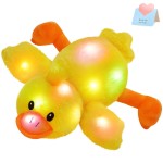 Glow Guards 12\'\' Light up Yellow Duck Stuffed Animal Soft LED Night Light Glowing Plush Toy Pillow Bed Sofa Birthday Children\'s Day for Toddler Kids