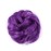 Benehair Hair Bun Hairpiece Scrunchy Updo Hair Pieces Fluffy Scrunchies Donut Top Knot Hairpiece Synthetic Curly Wavy Messy Chignons With Elastic Rubber Band Purple-Thicker 1pc 35g