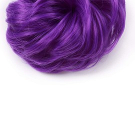 Benehair Hair Bun Hairpiece Scrunchy Updo Hair Pieces Fluffy Scrunchies Donut Top Knot Hairpiece Synthetic Curly Wavy Messy Chignons With Elastic Rubber Band Purple-Thicker 1pc 35g Benehair Hair Bun Hairpiece Scrunchy Updo Hair Pieces Fluffy Scrunchies Donut Top Knot Hairpiece Synthetic Curly Wavy Messy Chignons With Elastic Rubber Band Purple-Thicker 1pc 35g