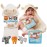 Tickle & Main 5 Pieces Noah\'s Ark Registry Gift Sets for 0-12 Months Baby, Newborn Hooded Towel Set, Storybook with 3 Squirt Toys