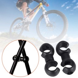 Saipe 10 Pcs Bike Cable Clasps Bicycle Rotatable S-Hook Clips for Brake Cable MTB Bike Road Bicycle