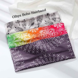 Olbye Boho Headbands Women Wide Hairbands Elastic Turban Head Bands Non Slip Floral Hair Bands Workout Head Wraps Yoga Hair Scarfs Fashion Hair Accessories for Women 3Pcs (Boho) Olbye Boho Headbands Women Wide Hairbands Elastic Turban Head Bands Non Slip Floral Hair Bands Workout Head Wraps Yoga Hair Scarfs Fashion Hair Accessories for Women 3Pcs (Boho)