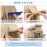 96 Pieces Hair Perm Rods, Cold Wave Rods Plastic Perming Rods Heatless Curlers Rollers with 2 Steel Pintail Comb Rat Tail Comb for Hairdressing Styling Tools (Blue,0.35 Inch/ 0.9 cm)