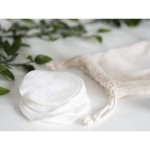 Makeup Remover Pads for Sensitive Skin (16 Pack), 100% Organic Reusable Cotton Rounds for All Skin,Cleaning Face Reusable Makeup Remover Pads eco Friendly Zero Waste Cotton for Toner with Laundry Bag