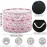 visesunny Pink Flamingo Collapsible Large Capacity Basket Storage Bin with Durable Cotton Handles, Home Organizer Solution for Office, Bedroom, Closet, Toys, Laundry